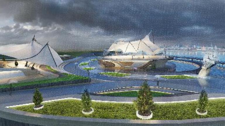 Дизайн проект набережной Адмиралтейской слободы в г. Казань
